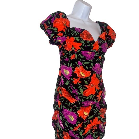 NWT Zara Floral Print Off the Shoulder Mini Dress size Large - Picture 15 of 15